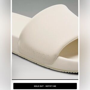 Lululemon Restfeel Slides NWIB, Light Ivory, W10